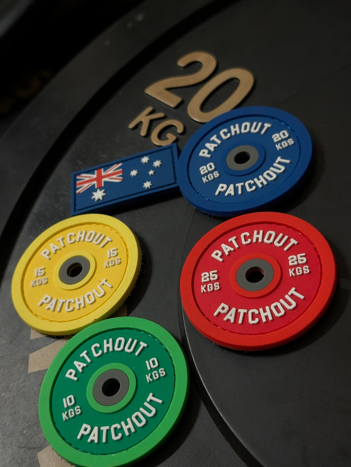 PVC weight plate patches by Patch Out