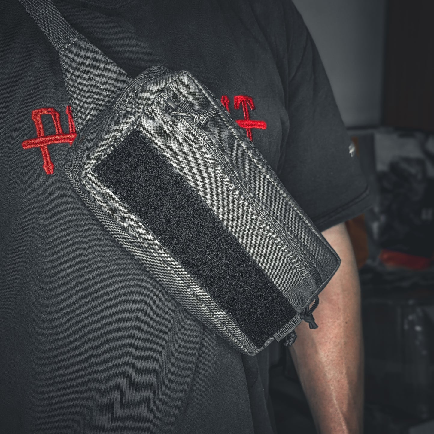 Cement Grey RFID Protected Bum Bag