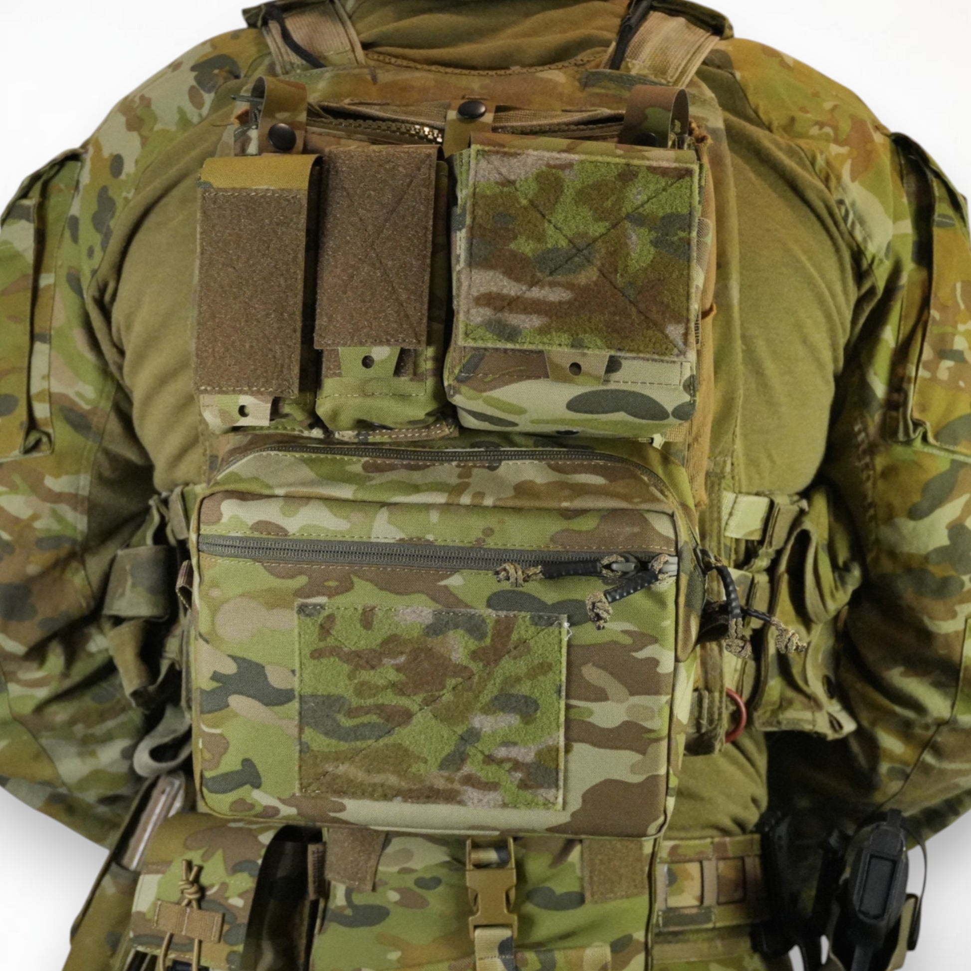 The Back Panel - modular MOLLE back panel with MOD-A pouches, Patch Out