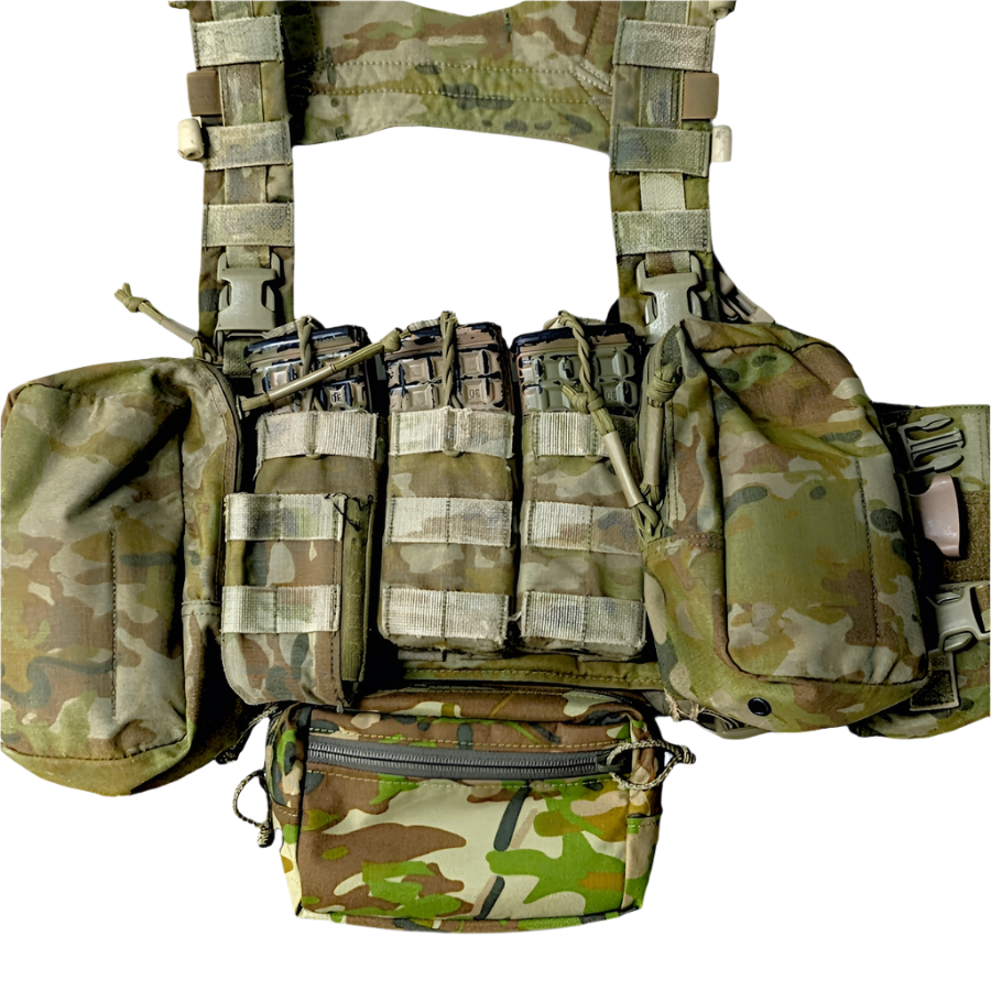 Australian Multicam Dangler - dangler pouch for body armour, Patch Out