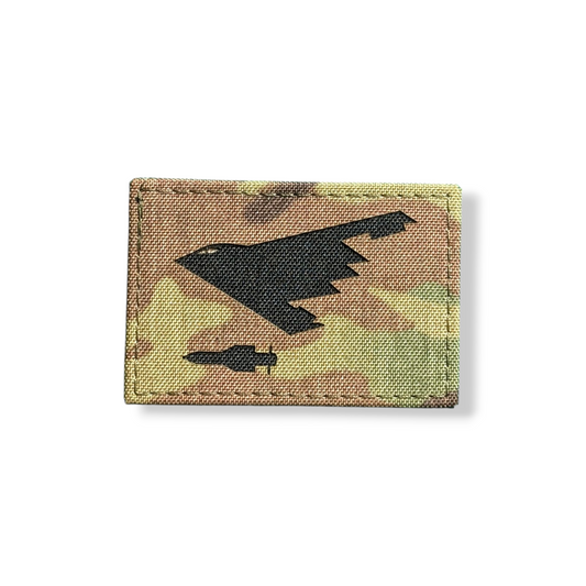 B2 stealth bomber patch, laser cut
