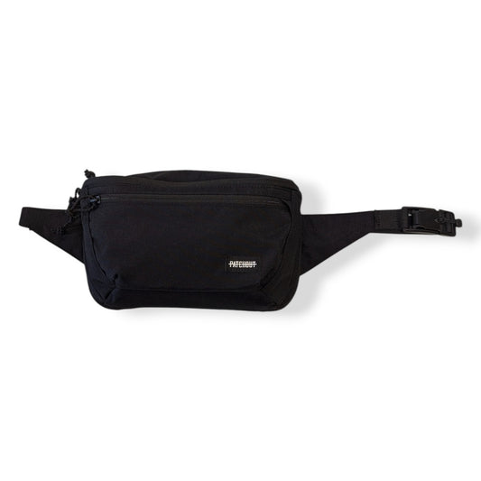 Concealed Carry Bum Bag - Black, Patch Out