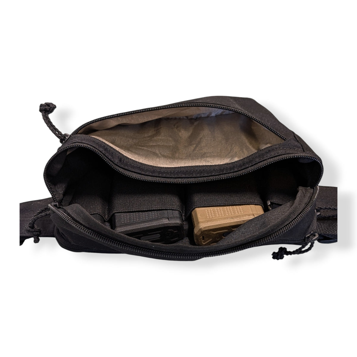 Concealed Carry Bum Bag - Black, Patch Out
