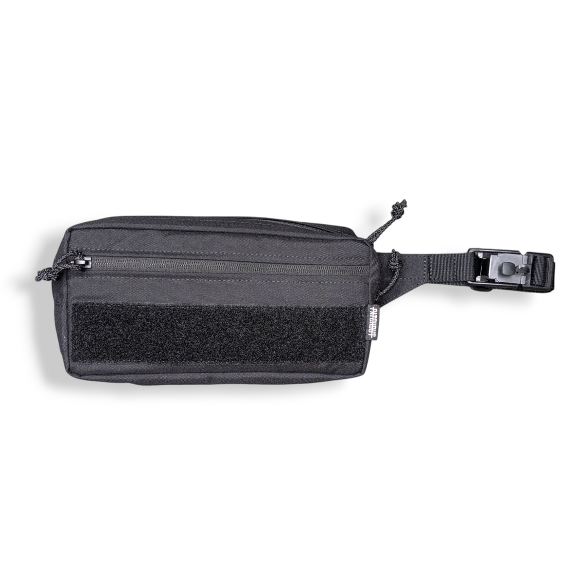 Black RFID-Protected Bum Bag, Patch Out