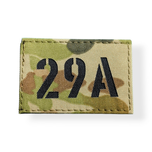 Call sign shoulder patch, laser cut