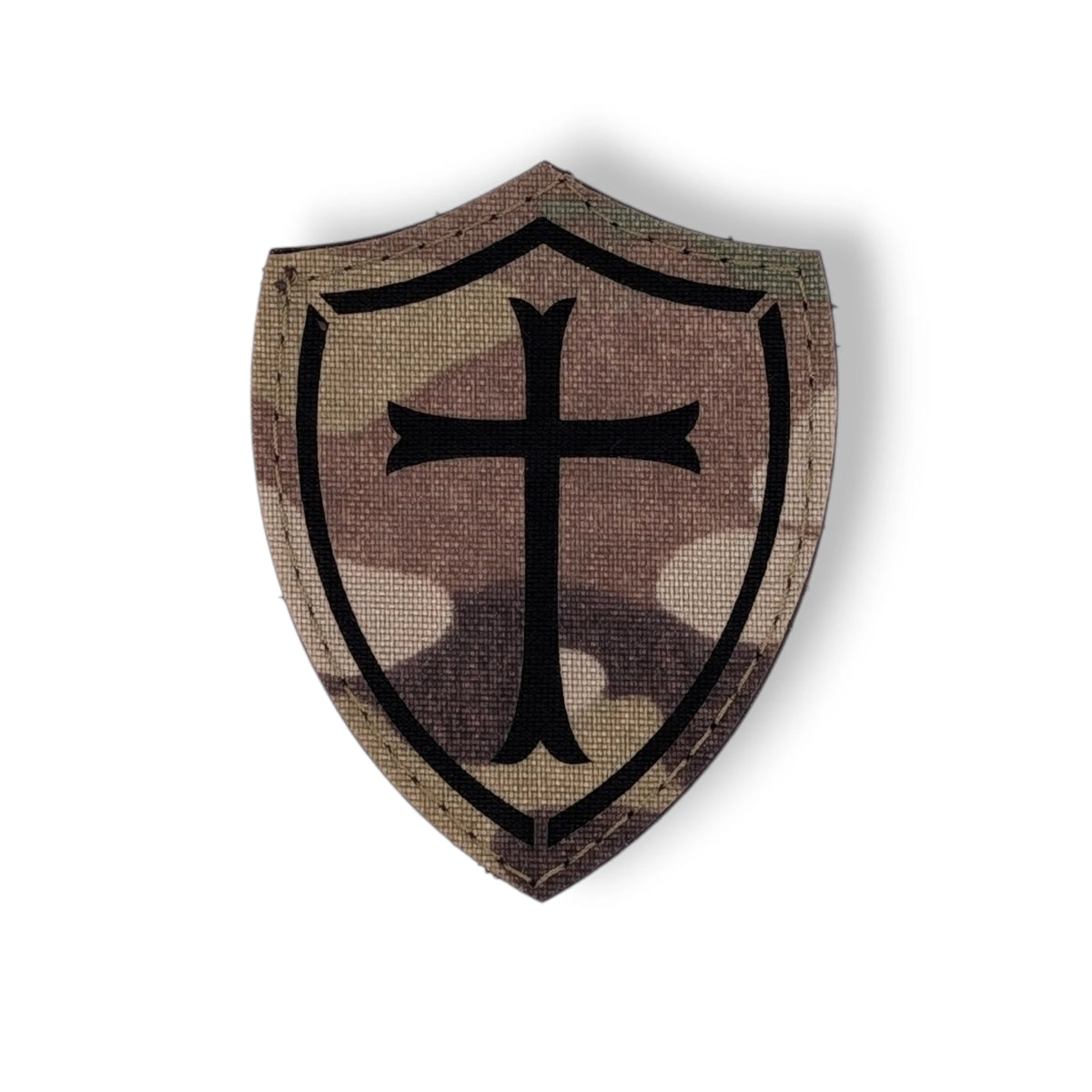 Crusader cross patch two-tone colour