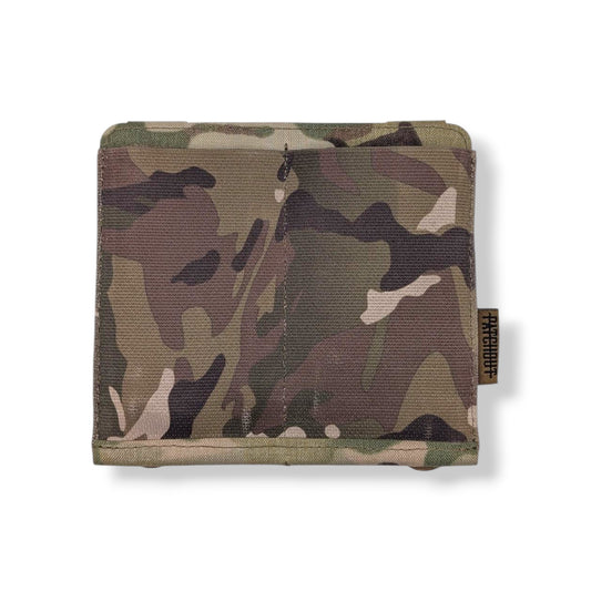 Elastic Double Shingle - 2-magazine elastic retention pouch, Patch Out