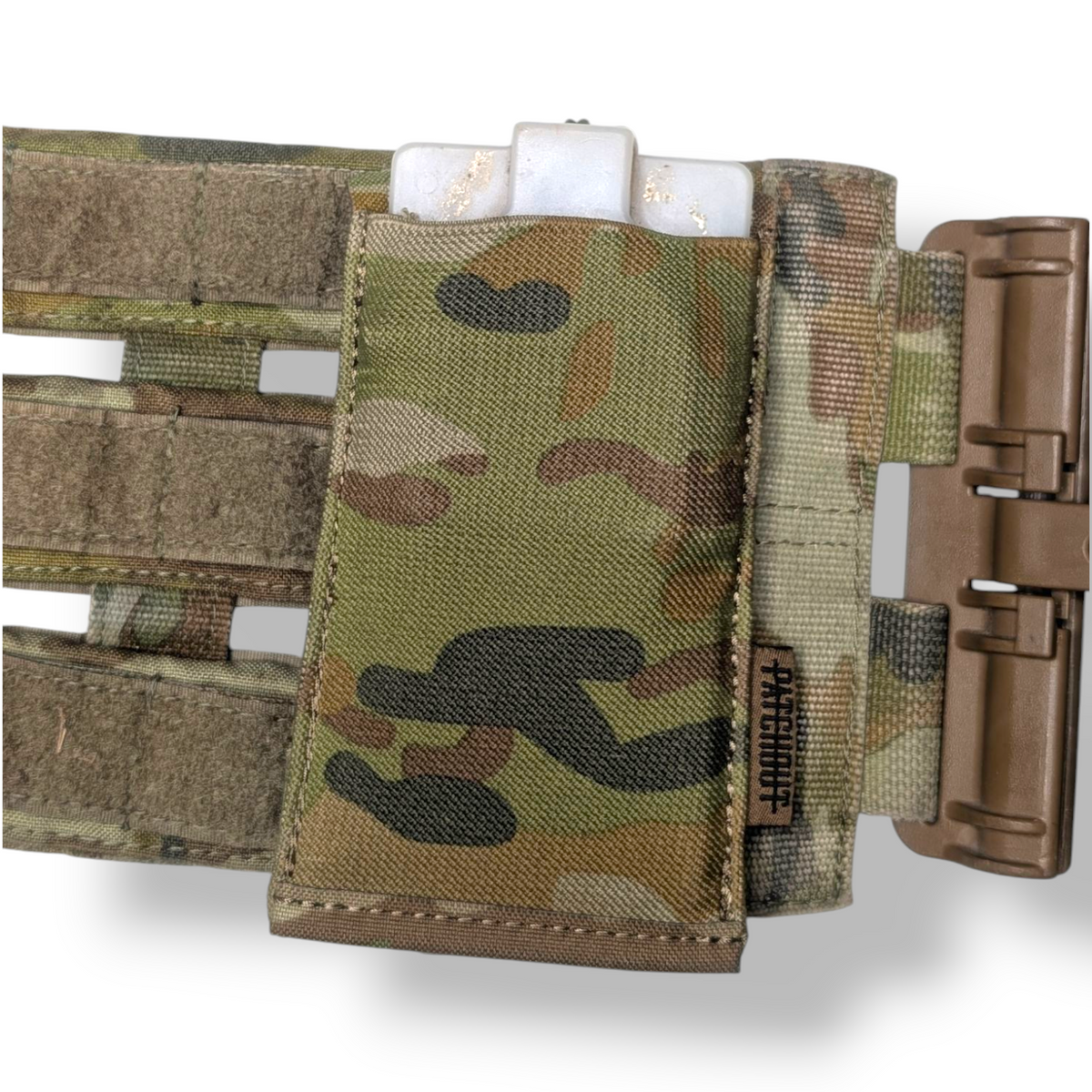Elastic Single Shingle - elastic magazine retention pouch, Patch Out