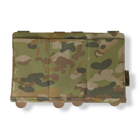 Elastic Triple Shingle - 3-magazine elastic retention pouch, Patch Out