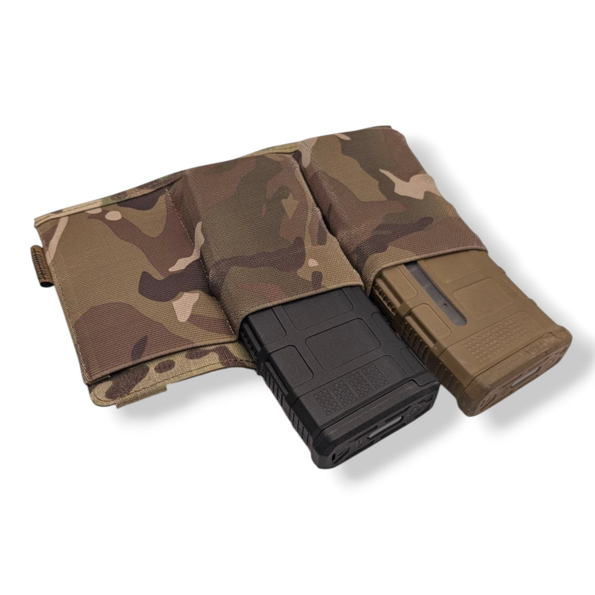 Elastic Triple Shingle - 3-magazine elastic retention pouch, Patch Out