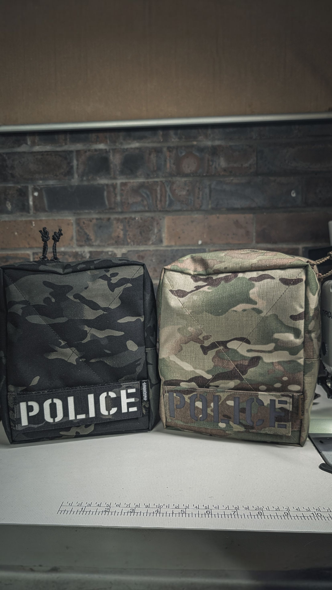 Gas Mask Pouch - waist-mounted gas mask carrier, Patch Out