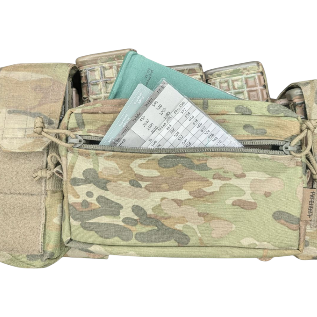 GP Pouch - MOLLE admin pouch in Australian Multicam, Patch Out