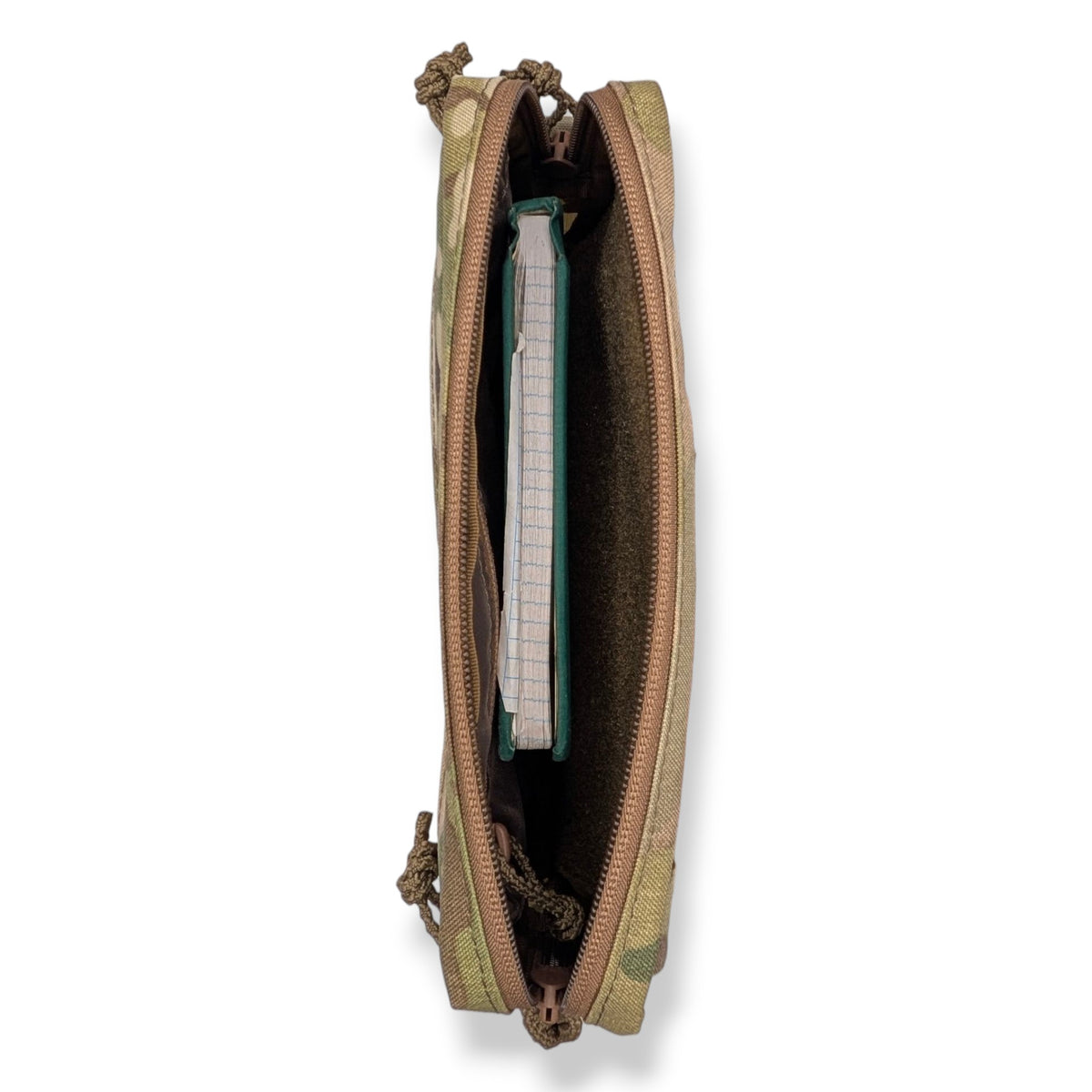 GP Pouch - MOLLE general-purpose pouch, top-down view, Patch Out