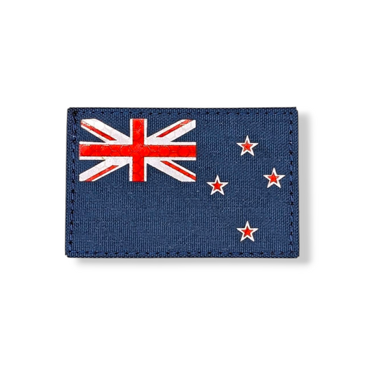 High vis reflective New Zealand flag patch