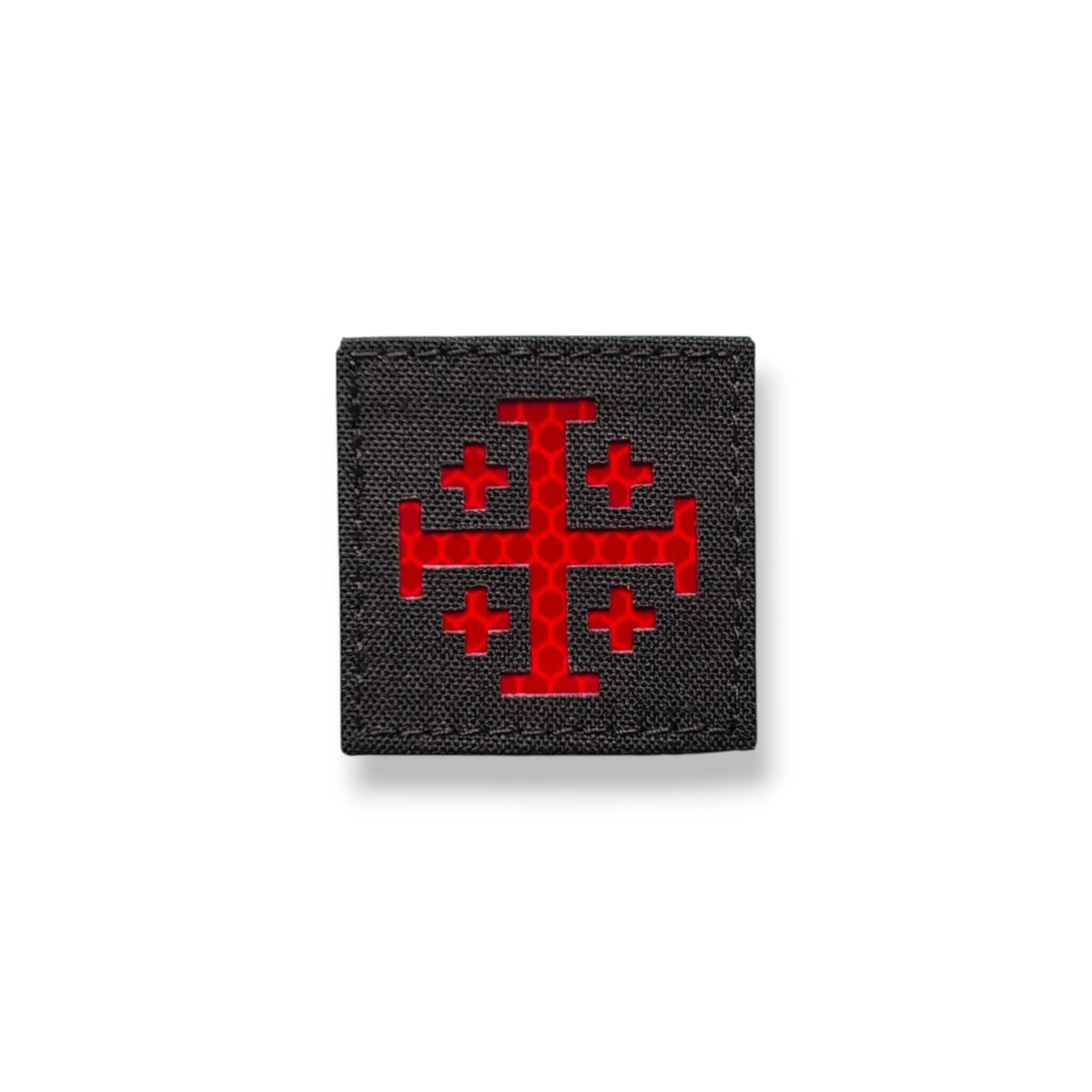 Jerusalem cross patch with reflective base
