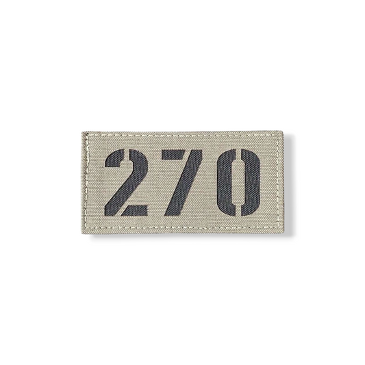 Large police-style call sign patch, laser cut