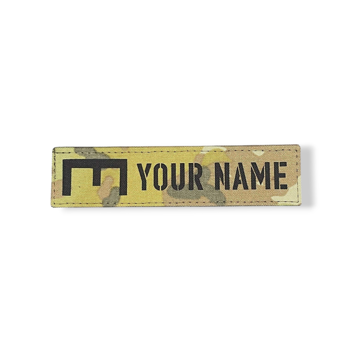 Lazy E custom name plate patch, laser cut