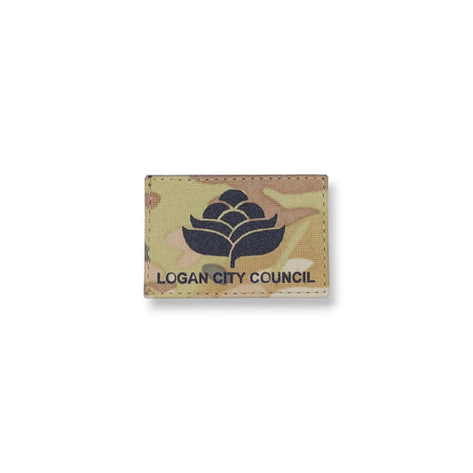 Logan City patch, laser cut