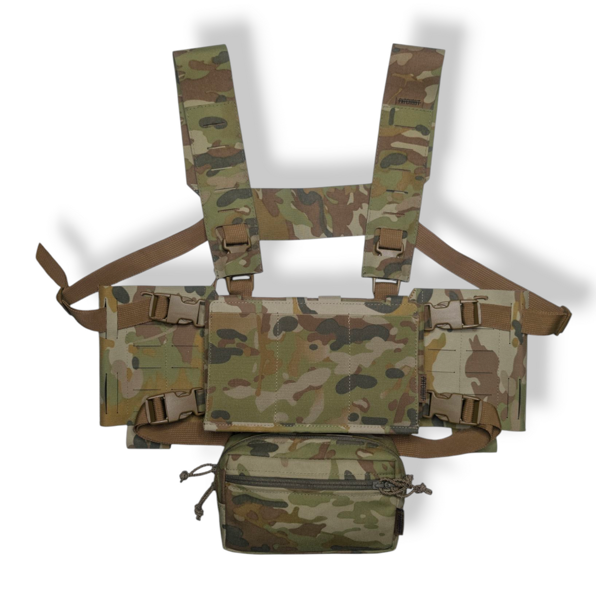 Mk 1 M.A.R.S 6 MOLLE Wide - modular battle bra and plate carrier rig, Patch Out