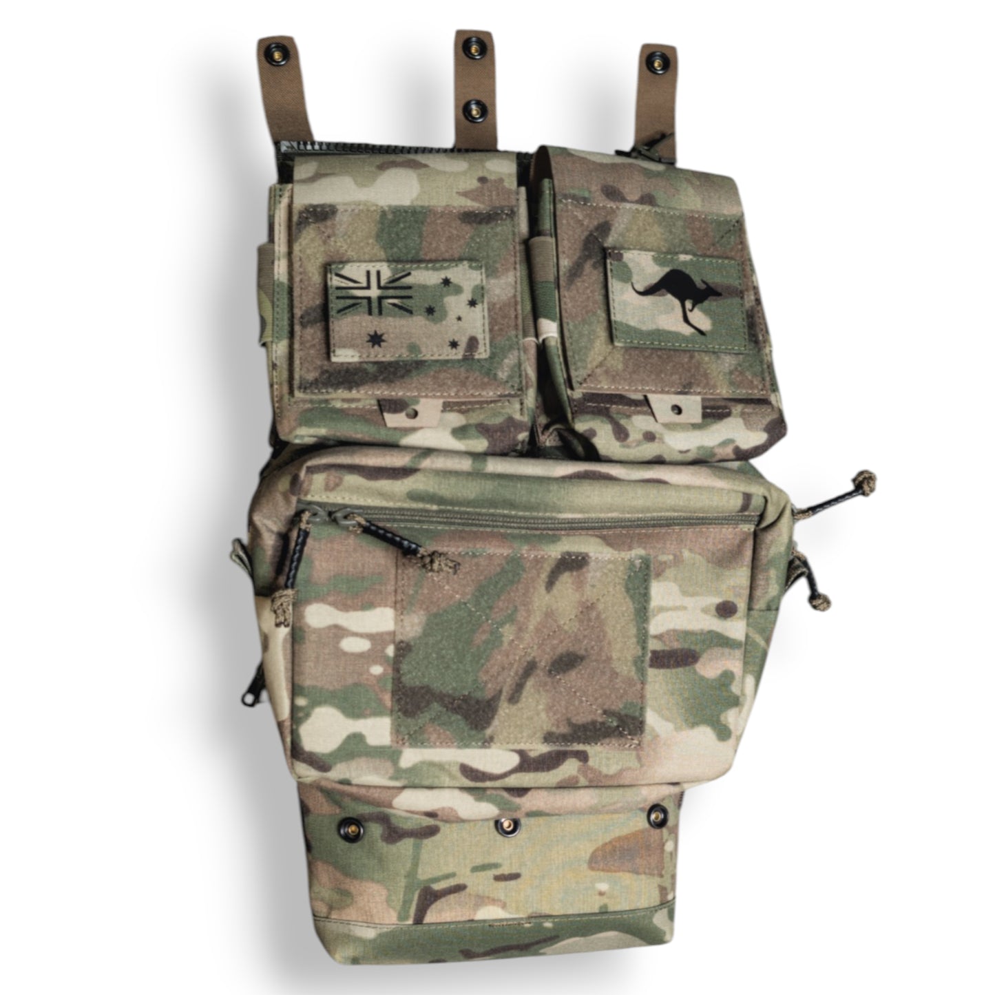 The Back Panel - modular MOLLE back panel with MOD-A pouches, Patch Out