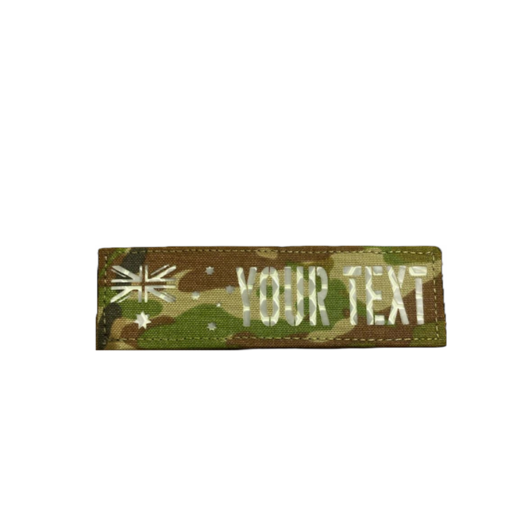 Name tag patch with ANF and blood type layouts