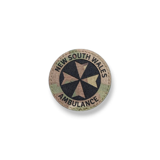 NSW Ambulance Multicam patch, 65 mm diameter