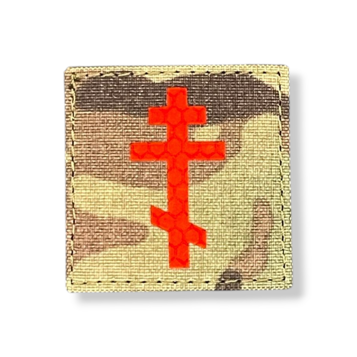 Orthodox cross patch in Multicam