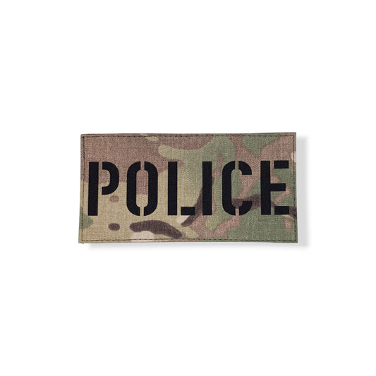 Laser-cut police patch