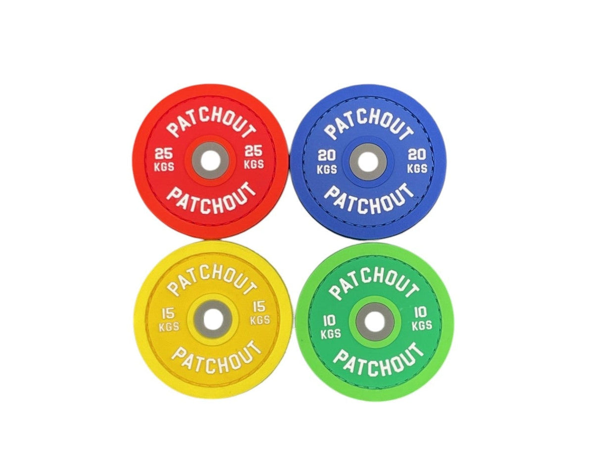 PVC weight plate patch, Red 25 kg