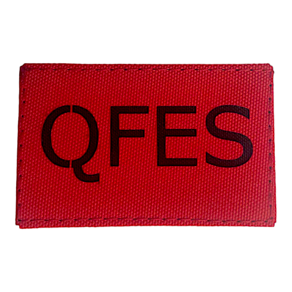 QFES patch, laser cut 500D fabric