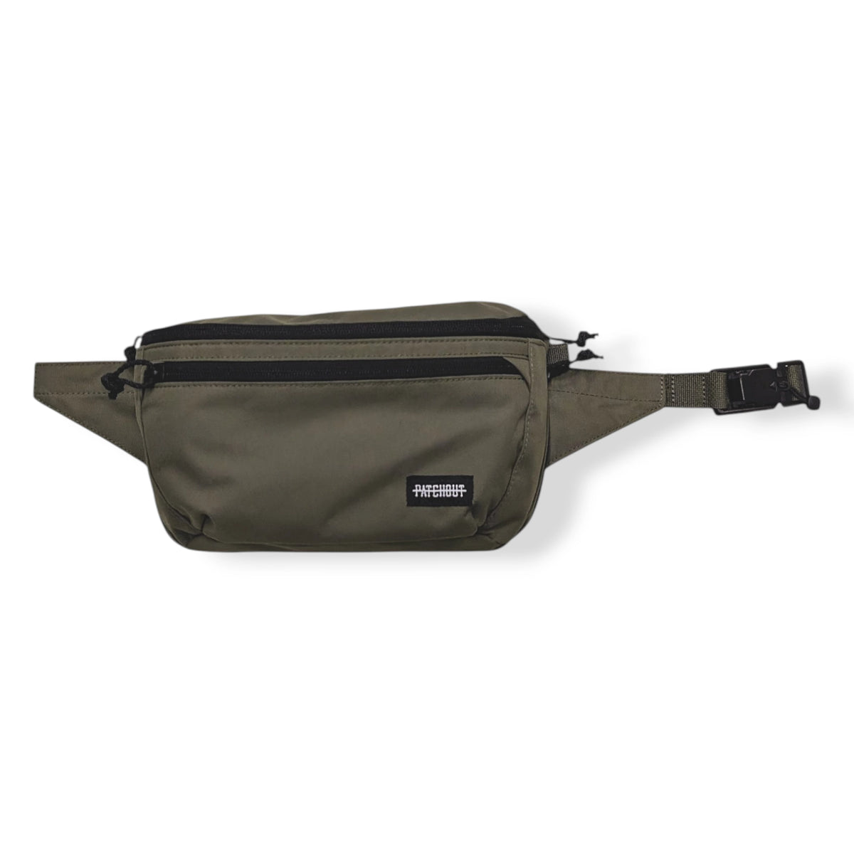 Concealed Carry Bum Bag - Ranger Green, Patch Out