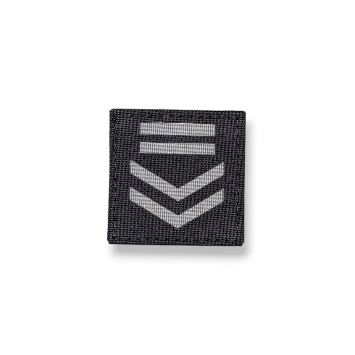 Rank patch with hook Velcro backing