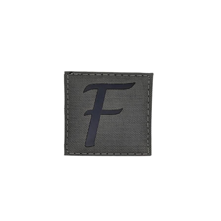Single letter patch, laser cut
