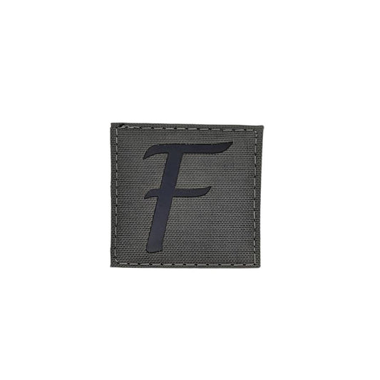 Single letter patch, laser cut