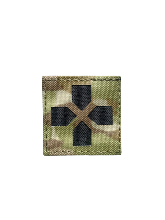 Small medic cross patch, laser cut