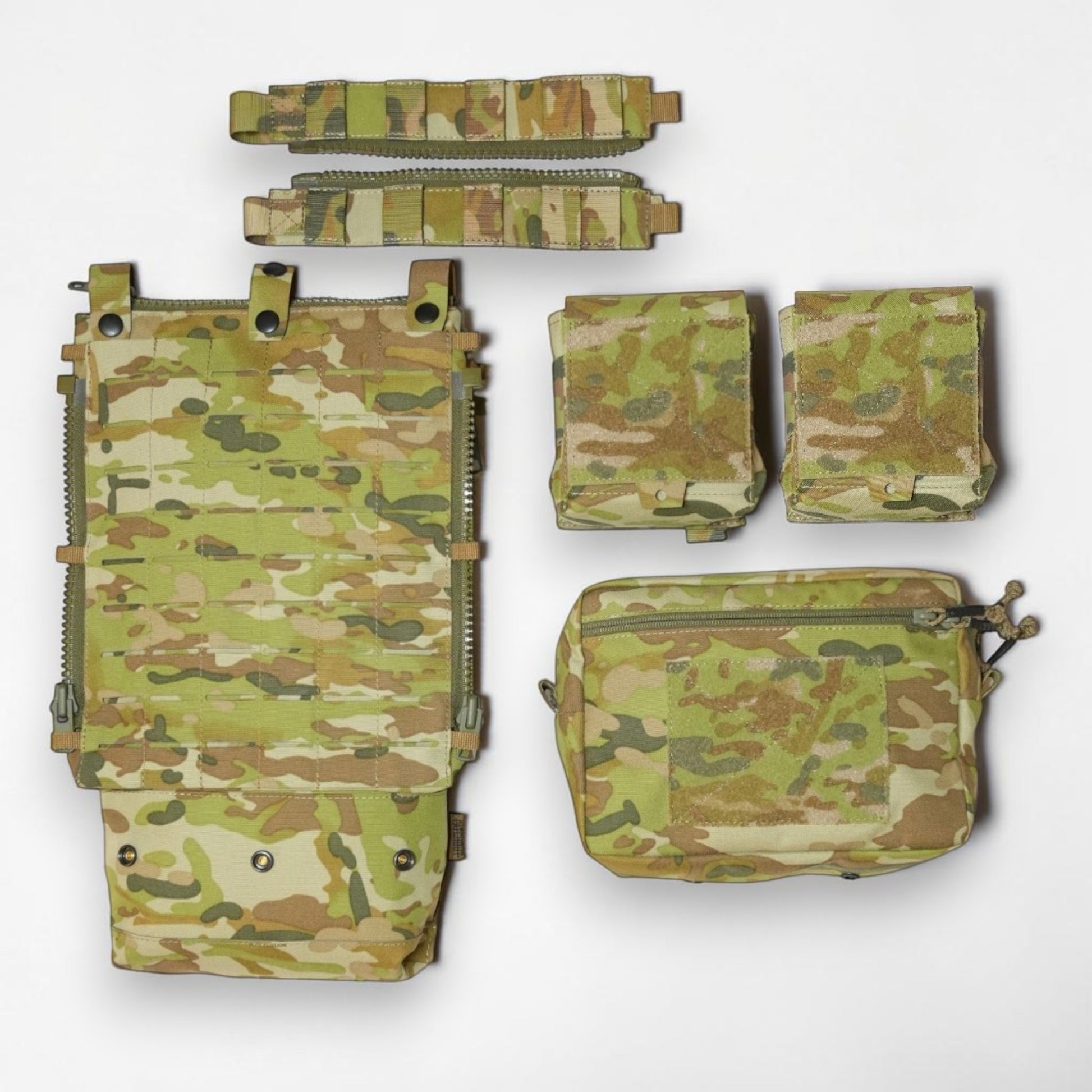 The Back Panel - modular MOLLE back panel with MOD-A pouches, Patch Out