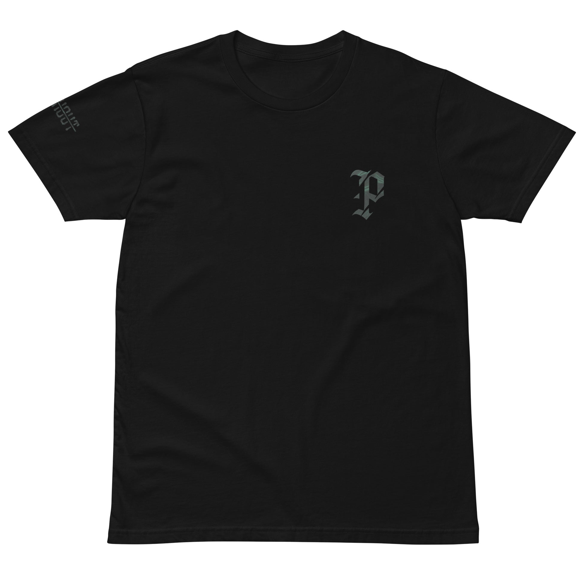 Patch Out Black Out tee, front