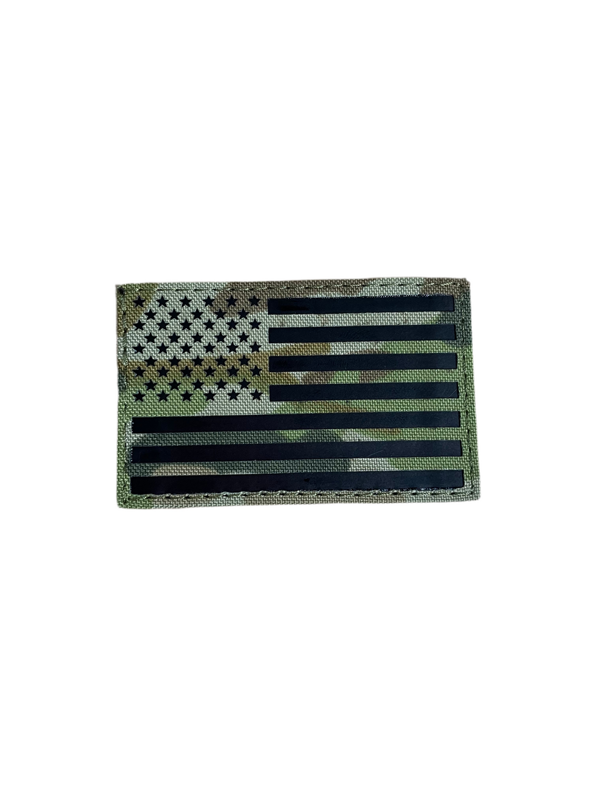 US flag patch in Australian Multicam, laser cut