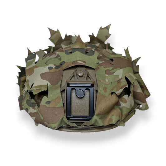 V1 Helmet Scrim - laser-cut 500D nylon scrim for Team Wendy Exfil helmets, Patch Out