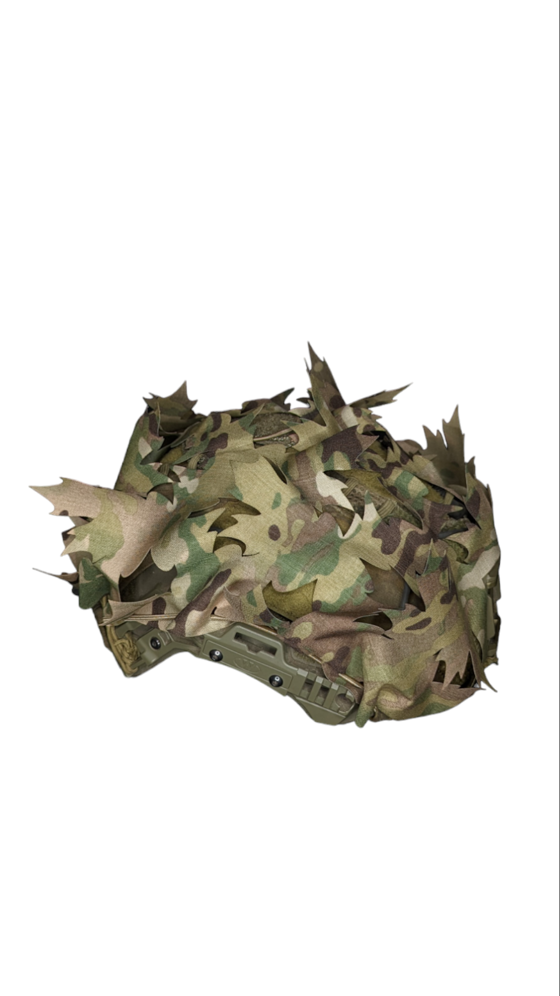 V1 Helmet Scrim - laser-cut 500D nylon scrim for Team Wendy Exfil helmets, Patch Out
