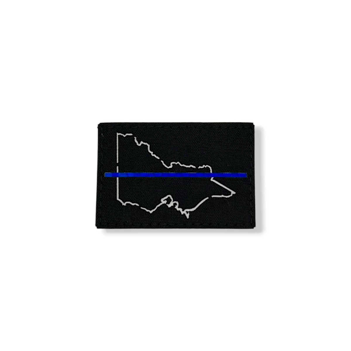 Victoria thin blue line patch with reflective blue line